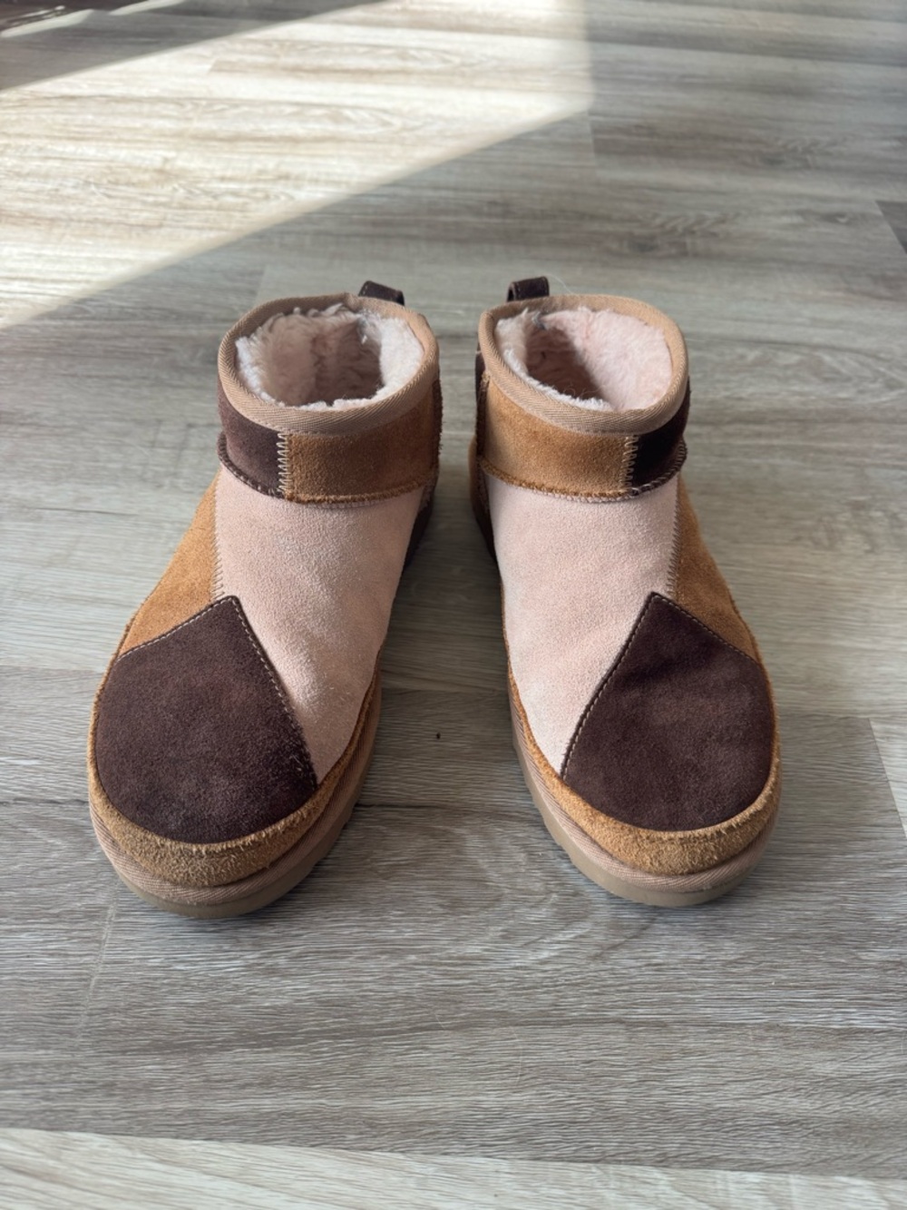 UGG Patchwork Micro Short Boots - Picture 2 of 10